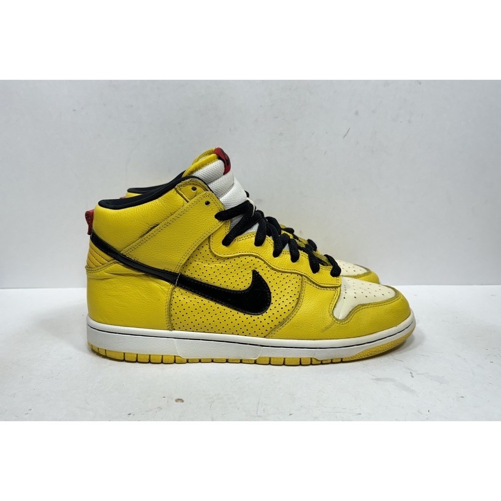 Nike Dunk High Premium SB Wet Floor 2009 Men's Size 10.5 313171-701 Yellow